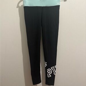 🧡Victoria's Secret Black and Mint Leggings